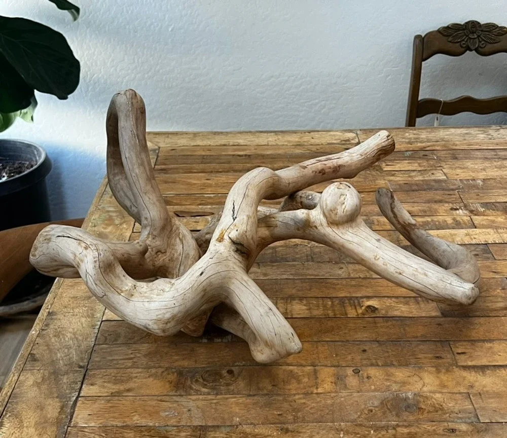 Large Organic Free Form Wood Sculpture Natural 21